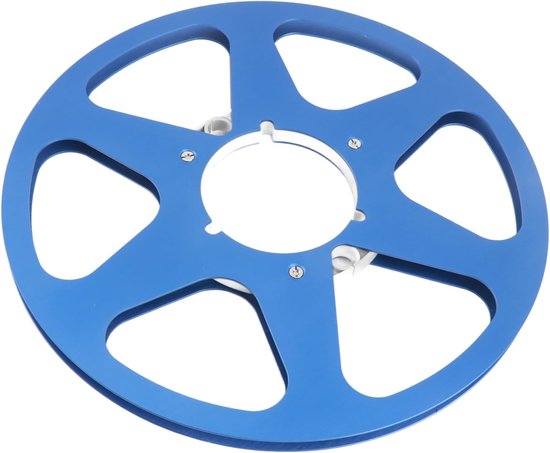 Lege Tapespoel - Aluminium Spoel - Tape Archivering - Precisie Pasvorm - 105 Inch - Blauw — afbeelding 4