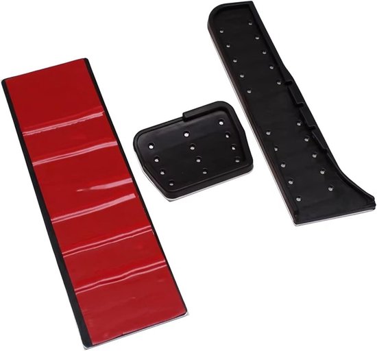 Auto Pedaalhoezen - Voetpedaal Covers - Verbeterde Grip - Antislip Oppervlak - 3 Stuks Set - Zilver — afbeelding 4