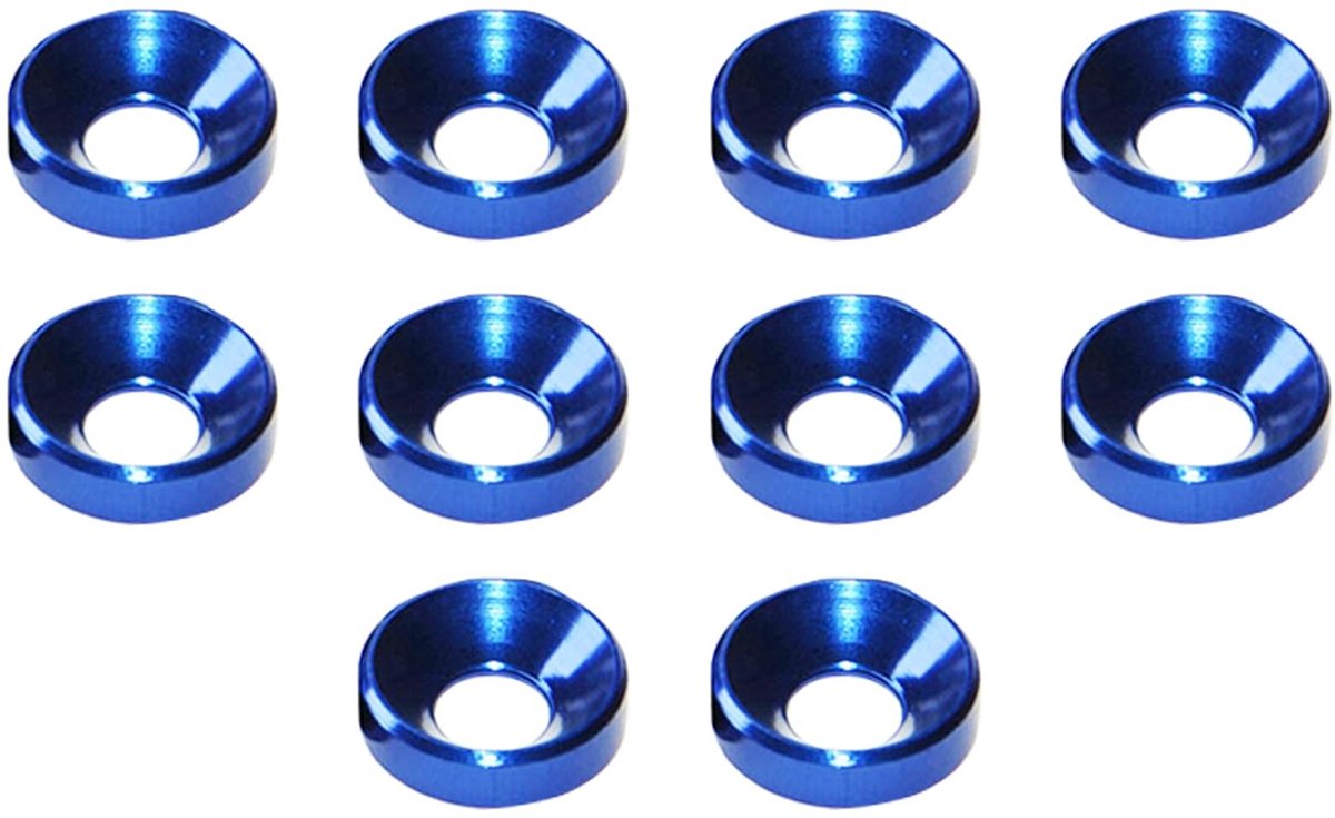 Dailygoods- Wasmachine Verzonken - 10 Stuks Sluitringen - Aluminiumlegering - Geanodiseerd - Compact en Lichtgewicht - Universele Pasvorm - Sluitring