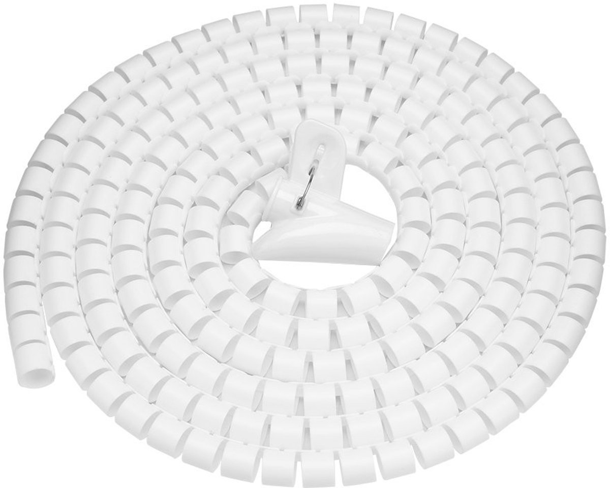 Dailygoods- Wikkelbuis Flexibel - Kabelsok - Kabelhoes - Kabelmantel - Snoerbeheer - 1,5 m x 16 mm / 22 mm / 28 mm / 3,0 m x 16 mm - Kabelsleeve