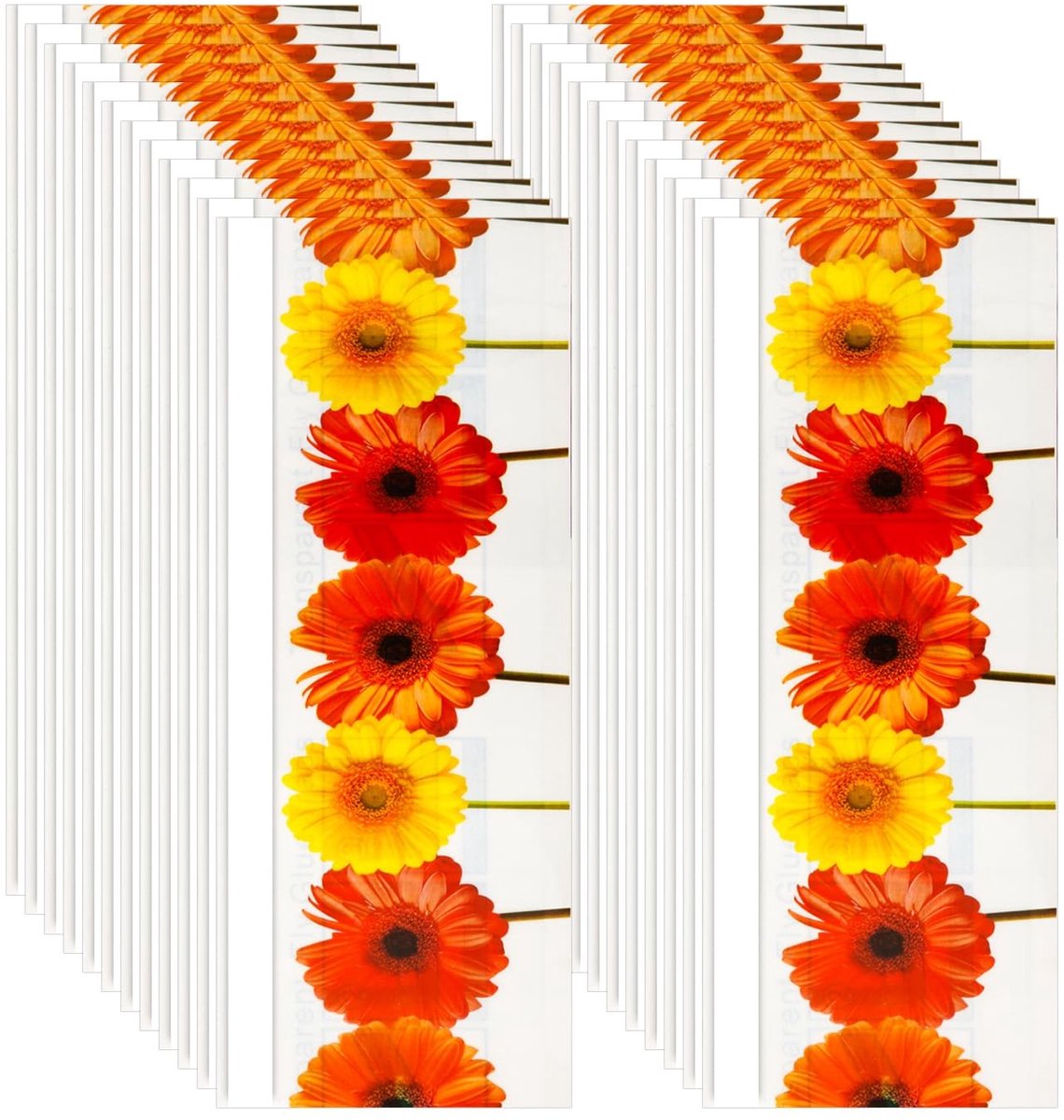 Dailygoods- Vliegenvalsticker 24 Stuks - Transparante Vliegenlijmvallen - Kleverige Strips - Waterdicht Papier - 21 x 7,2 cm - Voor Thuis/School - Vliegenpapier