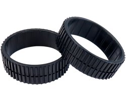 Dailygoods- Rubber Wielen Vervanging - 2 Stuks - Antislip - Duurzaam - Hoge Kwaliteit - Voor iRobot Braava 380T/390T/375T/320/321/5200/4200 - Robotbanden