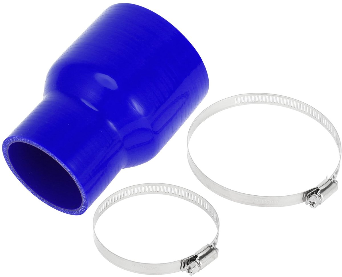 Dailygoods- Silicone Slang 4-Laags - Koppeling - 5mm Dikte - 127mm Lengte - Blauw - Bestand tegen Hoge Temperatuur - Koelslang
