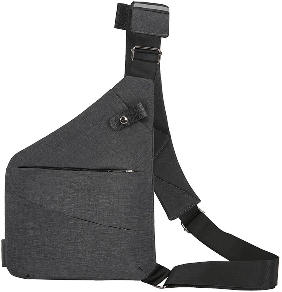 Dailygoods- Crossbody Bag - Waterdichte Slingtas - Antidiefstal - Verstelbare Schouderbanden - Lichtgewicht - Veiligheidsreflectoren - Ideaal voor Reizen - Schoudertas