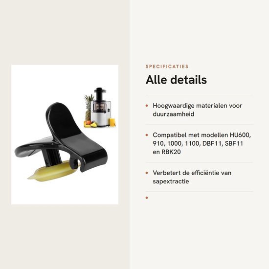 Sapklep Afdekking - Juicer Onderdeel - Verse Sappen Maken - Duurzaam ABS Materiaal - 50 x 40 x 30 mm van Merkloos — afbeelding 2
