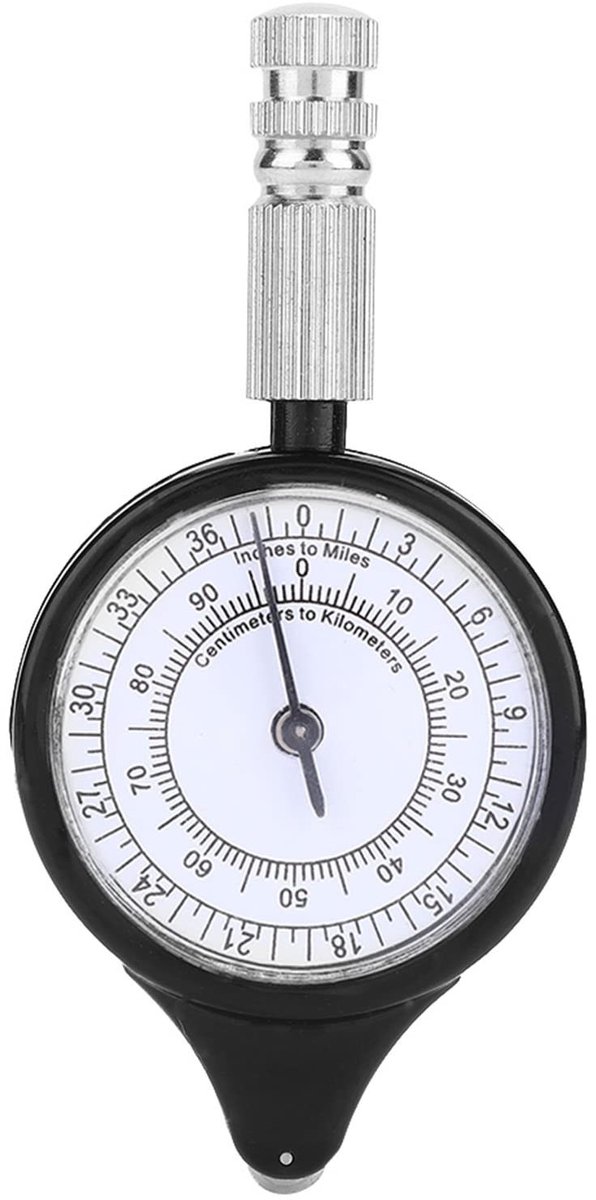 Dailygoods- Afstandscalculator Mini-buitenkaartmeter - Metalen Wiel - Lichtgewicht - Draagbaar - Slijtvast - Regenbestendig - Kaartmeter