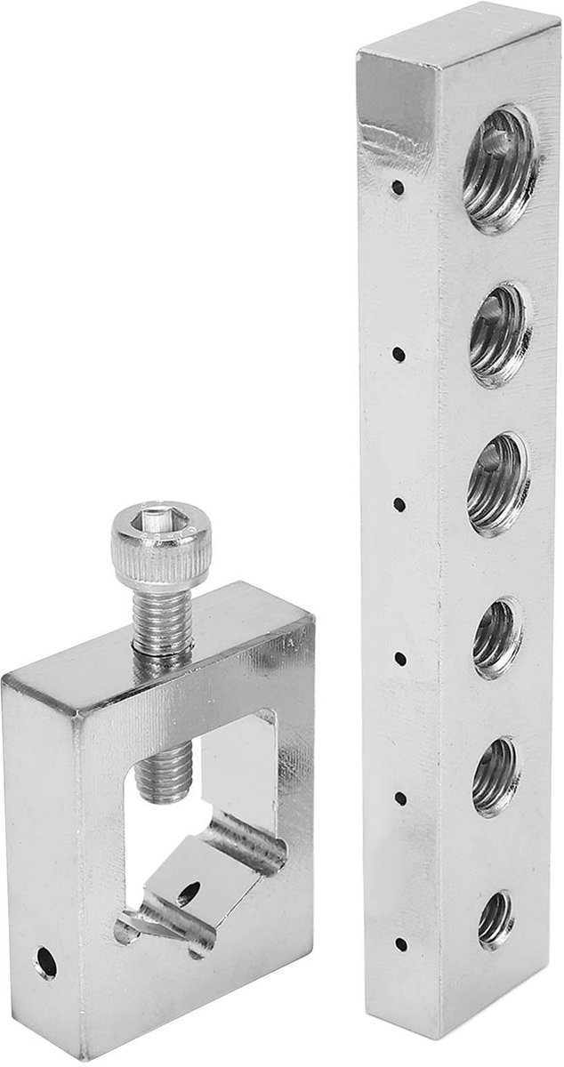 Dailygoods- Boorgids Veiligheidsslot - Moerboormal - Boutmal - Nauwkeurig Reparatiegereedschap - Geschikt voor 6-12mm - Voorkomt Boorbreuk - Boorset