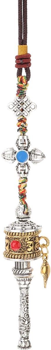 Dailygoods- Hanger Boeddhistische Om Padme Hum - Feng Shui Amulet - Meditatie Decoratie - Traditioneel Design - Cadeau voor Bruiloften - Vajra Pestle Hanger - Sieraad