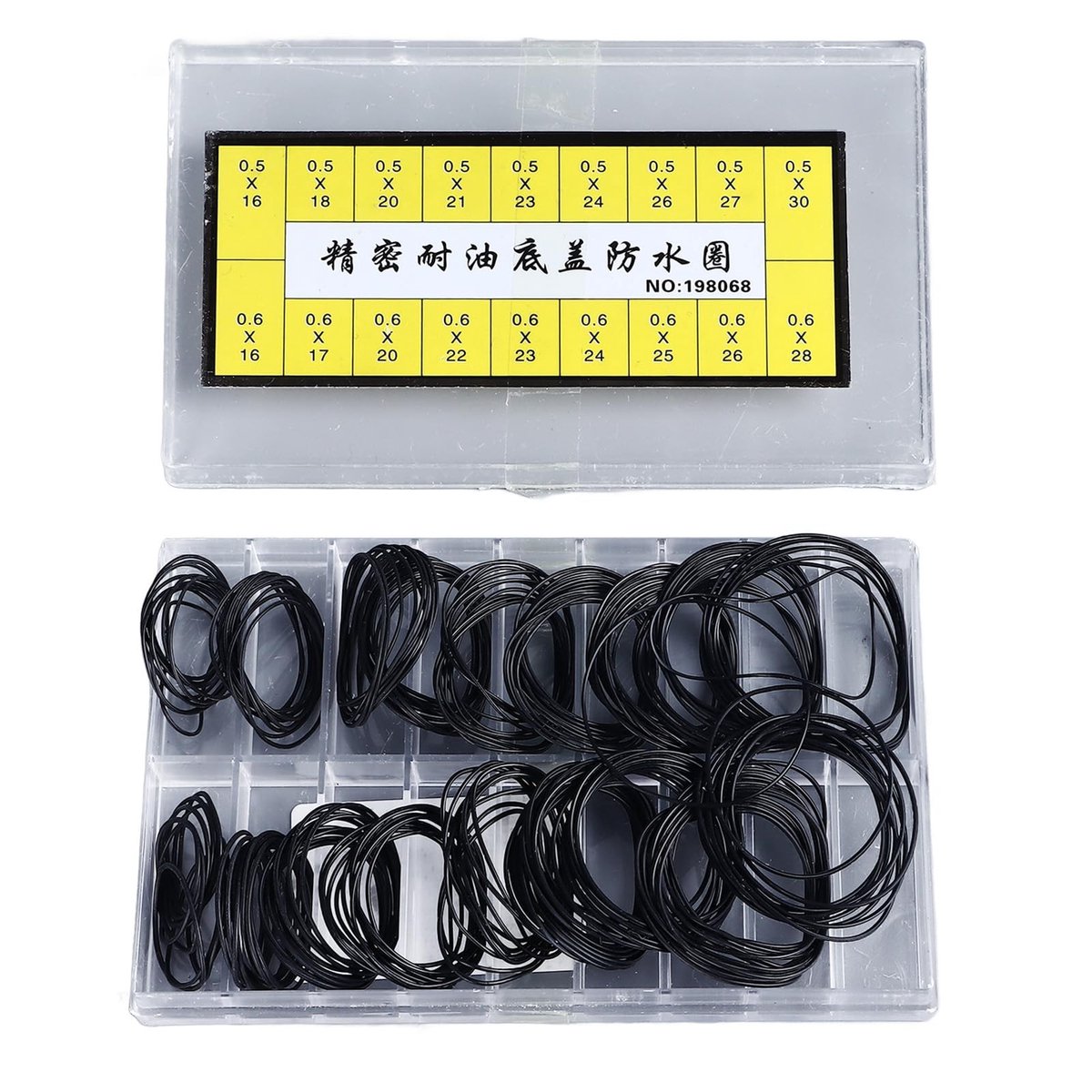 Dailygoods- Horloge O-ring Waterdichte Afdichting - 180 Stuks - Rubberen Pakkingset - Duurzaam - Flexibel - Eenvoudige Installatie - Horlogeafdichting
