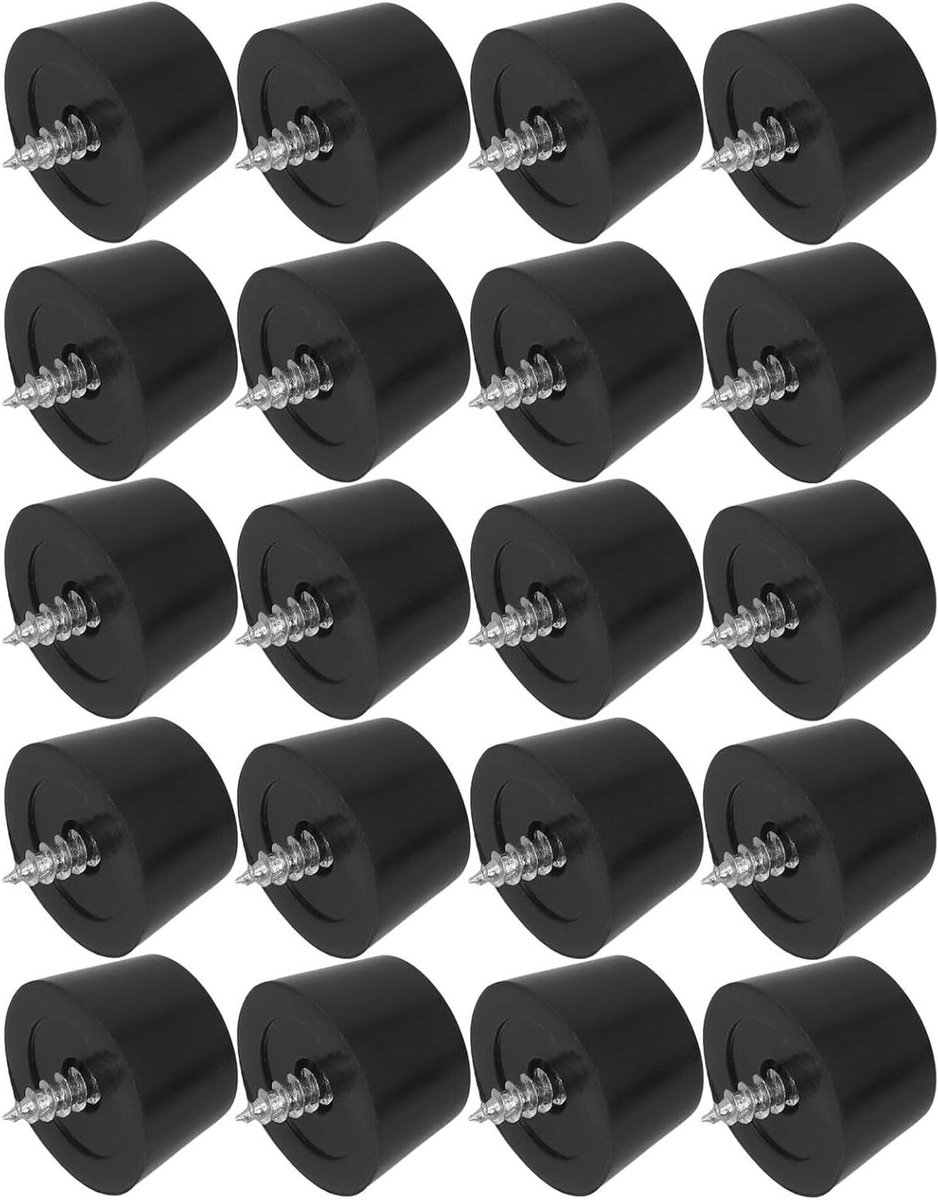 Speaker Isolatie Pads - Schokdempers Voetjes - Geluid Verbeteren - Resonantie Onderdrukking - 20 Stuks - Zwart