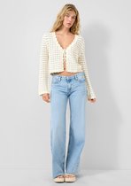 QS - female - Catie jeans / Slim Fit / Halfhoog / Wijde pijpen