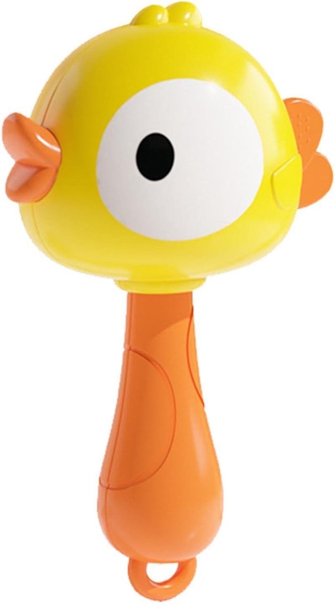 Kinder Maracas - Muziek Speelgoed - Handcoördinatie Oefenen - Schattig Dier Ontwerp - 30 g - Geel