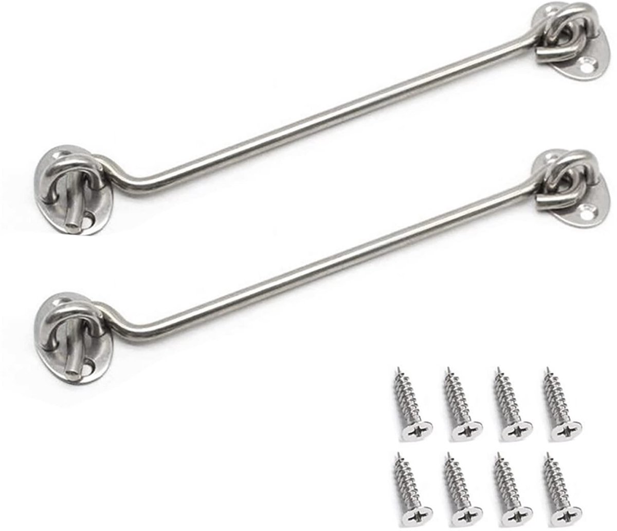 Dailygoods- Deurklink Hoogwaardige Kwaliteit - Deurbeslag - Deurstopper - Roestvrij Staal - 2 Stuks - Totale Lengte 200mm - Deurslot