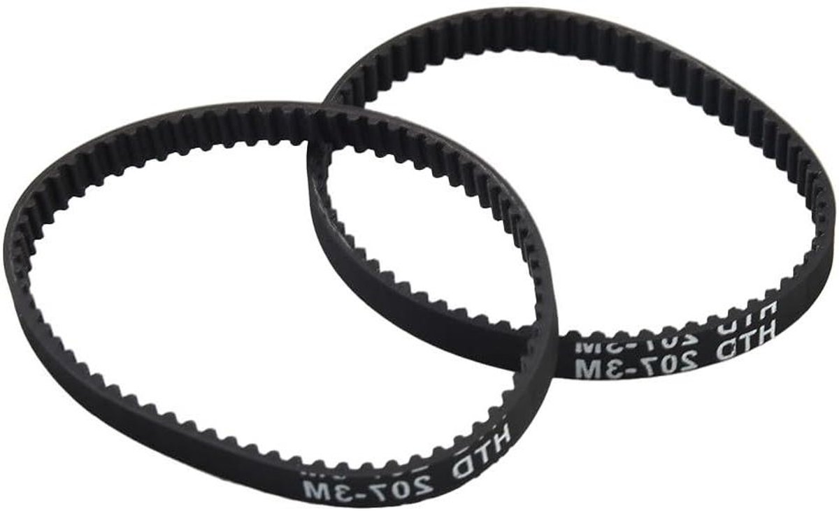 Vervangende Riemen - Stofzuiger Onderdelen - Stofzuiger Onderhoud - Milieuvriendelijk Rubber - 2 Stuks - Zwart