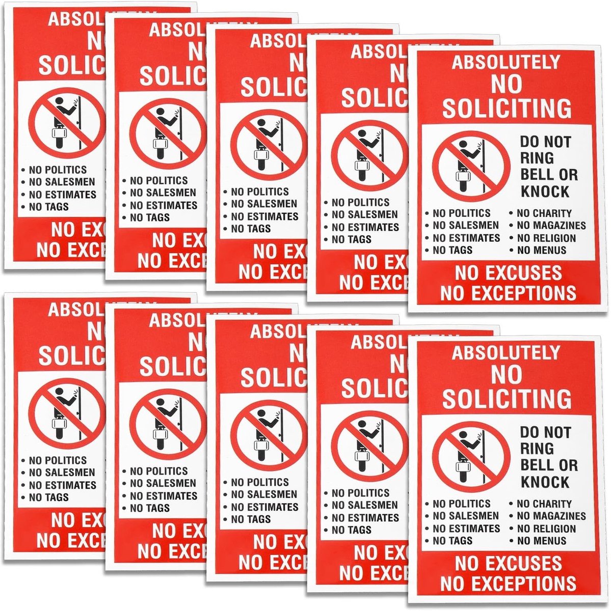 Dailygoods- Waarschuwingssticker voor gladde vloer - PVC zelfklevend - 10 stuks - 120 x 80 mm - Binnen/buiten gebruik - Meerkleurig ontwerp - Waarschuwingsbord