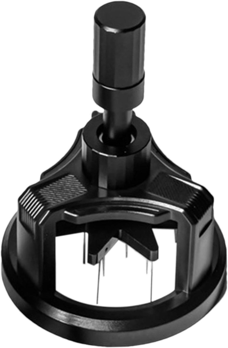 Koffieverdeler Espresso naaldverdeler Perfecte espresso Magnetisch ontwerp Verstelbaar 51-58mm Zwart