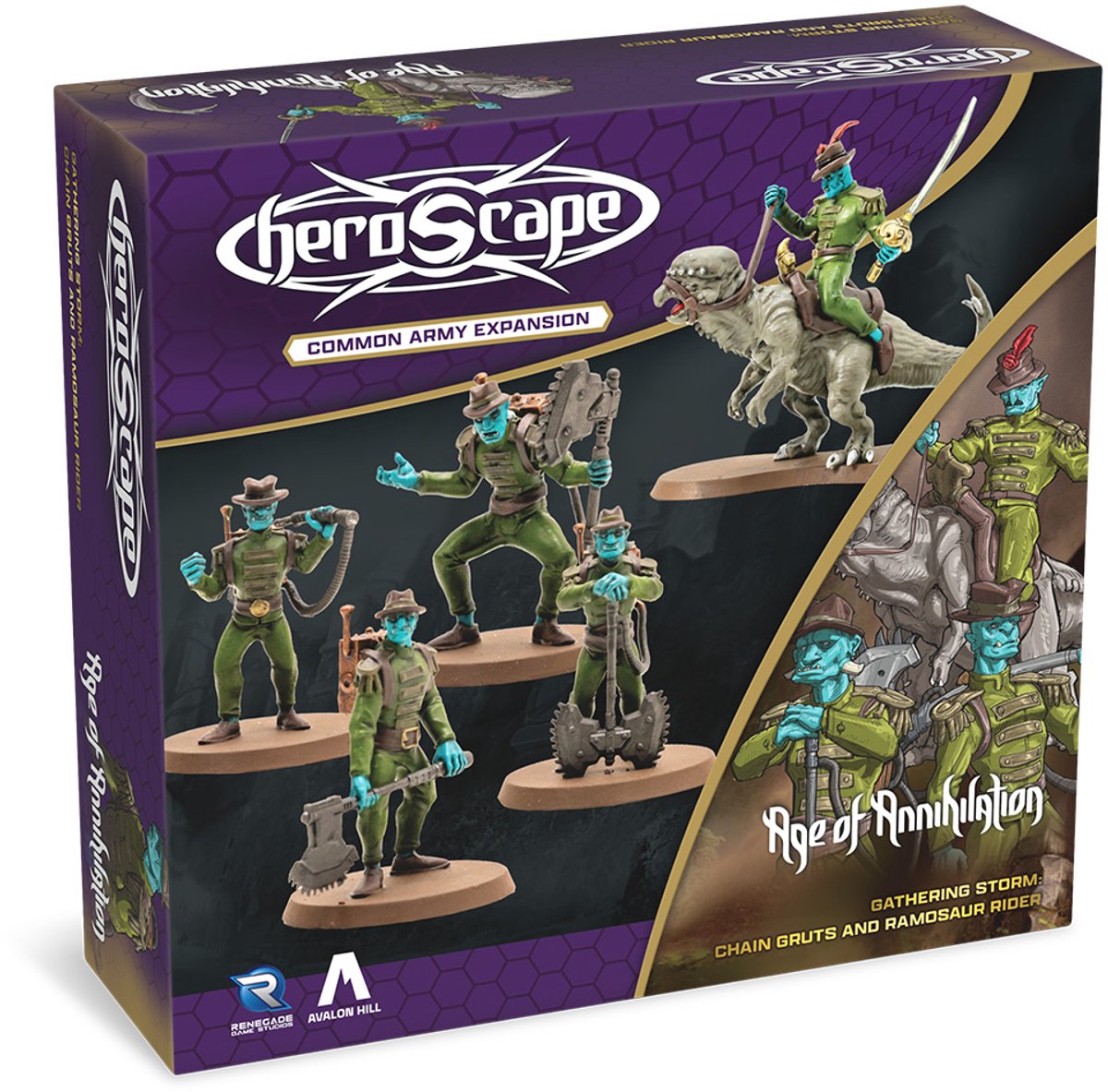 Heroscape Age of Annhilation Gruts and Ramosaur - Bordspel Uitbreiding - Engels
