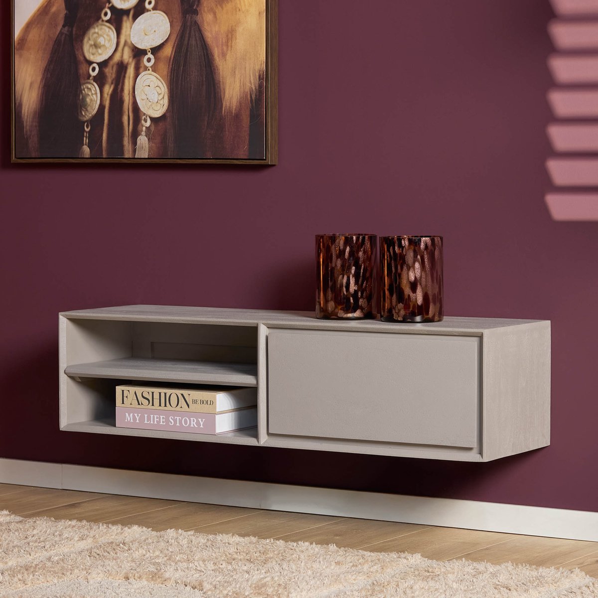 Starfurn Tv meubel Ambiance - Taupe - 35x120x30 cm