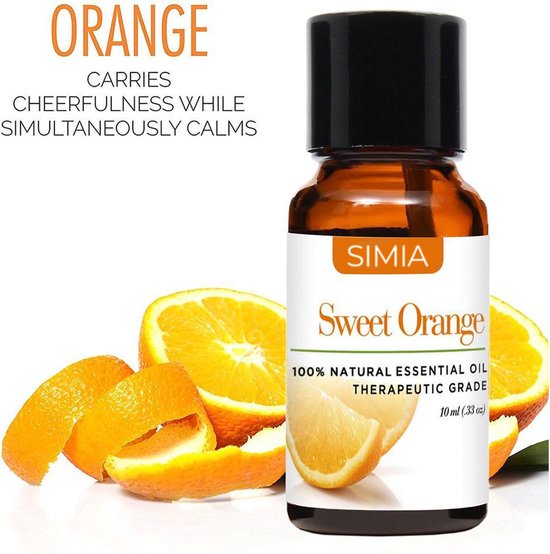 SIMIA Premium Essentiële Oliën Set 100% Natuurlijk - Aromatherapie - olie voor aroma diffuser - 6 x 10ml