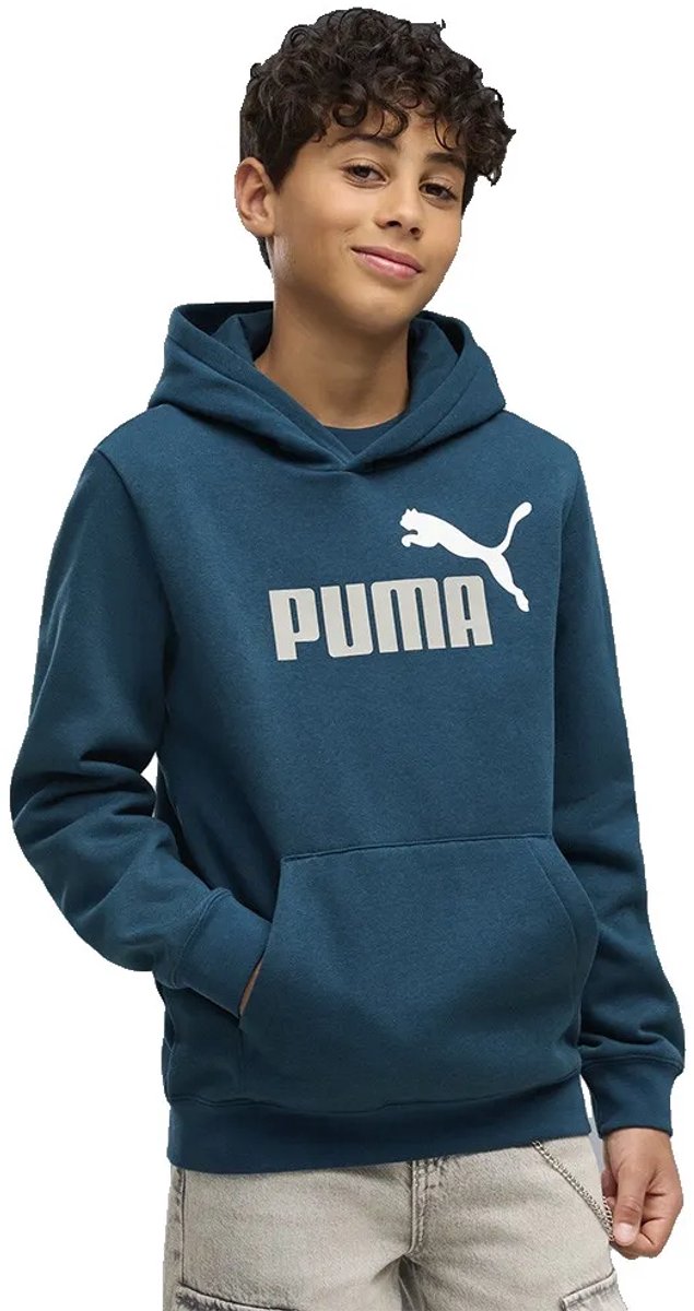 Puma Essential 2 Color Nº1 Logo Hoodie 15-16 Years Jongen Midnight Petrol
