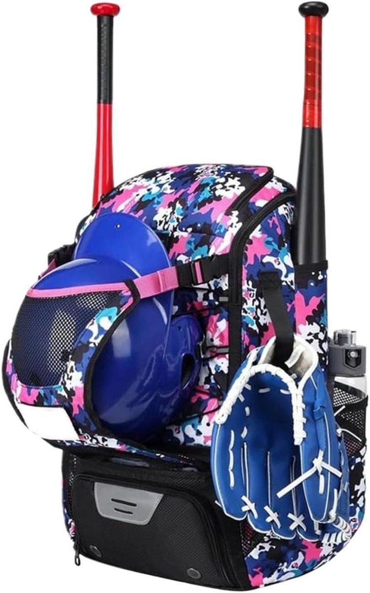 Sportrugzak - Sporttas - Sportuitrusting Dragen - Verstelbare Hekhaak - 29 Liter - Camouflage Roze