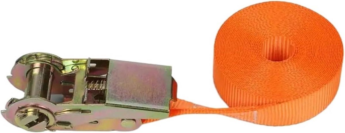 Hijslint Polyester - Spanband Singelband - Zware Lading Vervoeren - Hoge Slijtvastheid - 8 Meter Lengte - Willekeurige Kleur