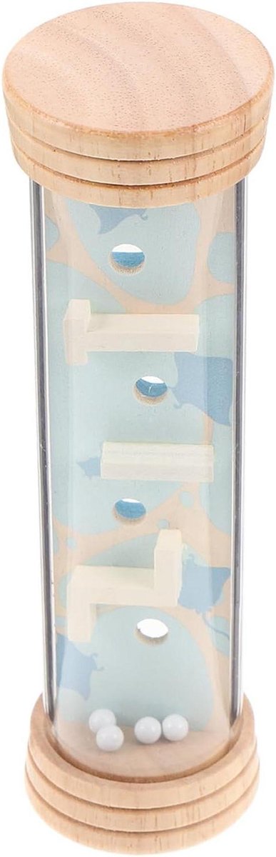 Regenmaker Speelgoed - Geluidsbuis Instrument - Sensorische Ontwikkeling - Cognitieve Labyrint - 155 cm - Beige