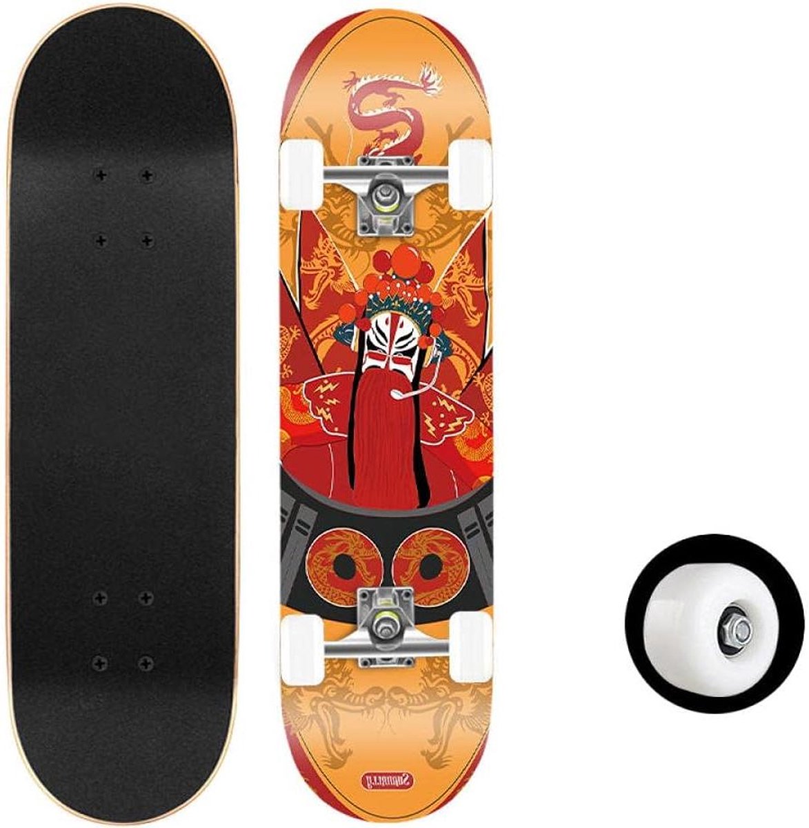 Skateboard Trick Longboard Buiten Sporten Dubbele Kick Deck 80×20 cm Gekleurd
