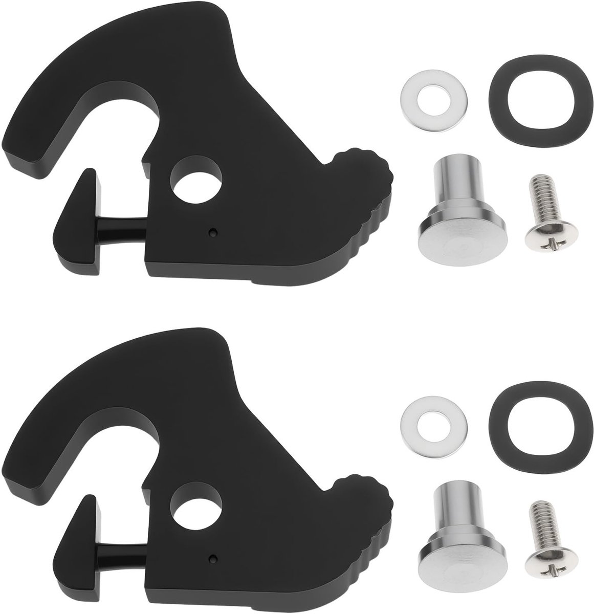 Dailygoods- Klink Clips - Compatibel met Harley Davidson - Bagagerek - Motorfietsen - Custom XL1200C 2019 - Links/Rechts - Duurzaam materiaal - Bagagedrager Clips