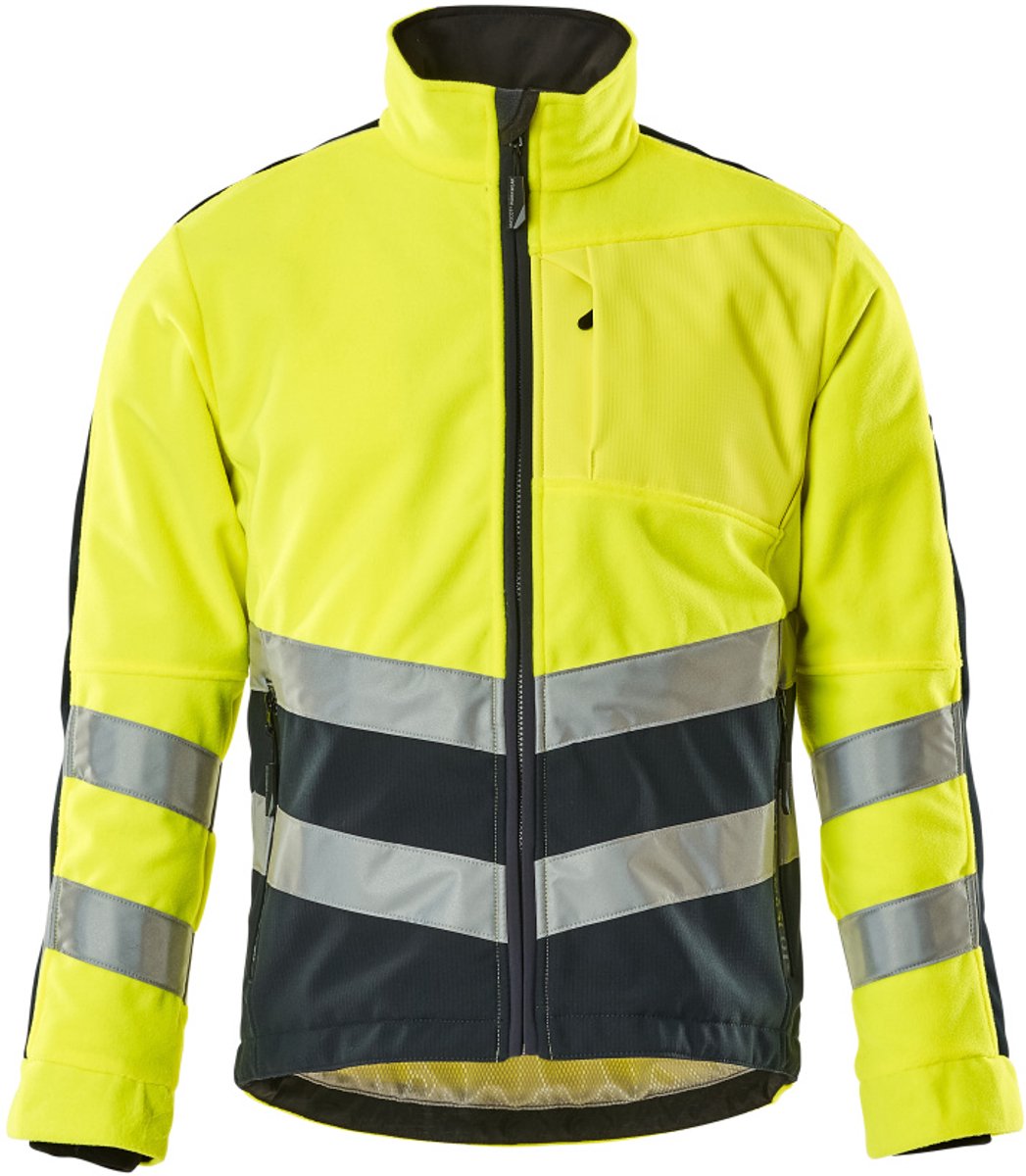 Mascot Safe Supreme Fleece jas 15503-259 - hi-vis geel/donkermarine - S