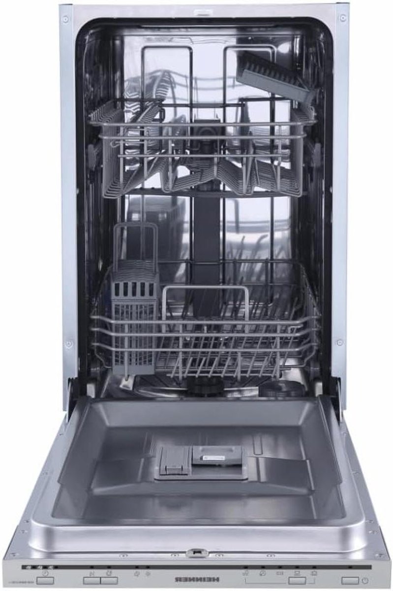 Inbouwvaatwasser Vaatwasmachine Keuken Schoonmaken Fluisterstil Ontwerp 10 Couverts Zilver