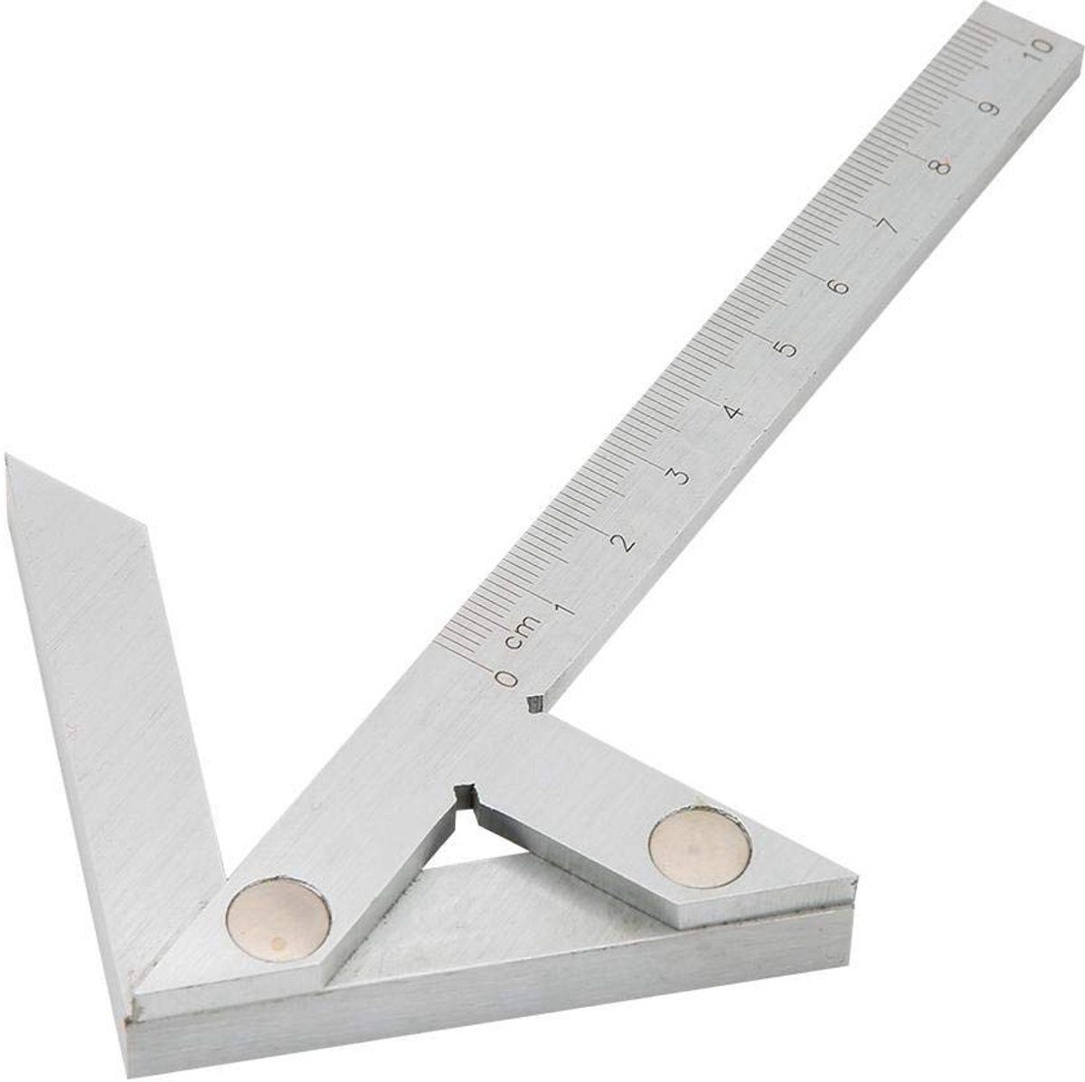 Dailygoods- Centreringsfinder 100x70mm - Hoekmeter - Winkelhaak - Precisie - Carbon Staal - Lasergravering