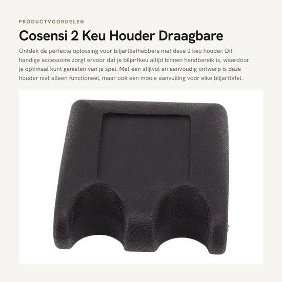Dailygoods- Keu Houder Antislip - Draagbaar - Eenvoudig Ontwerp - Biljartkeu - Tafel - Schokbestendig van Dailygoods — afbeelding 3