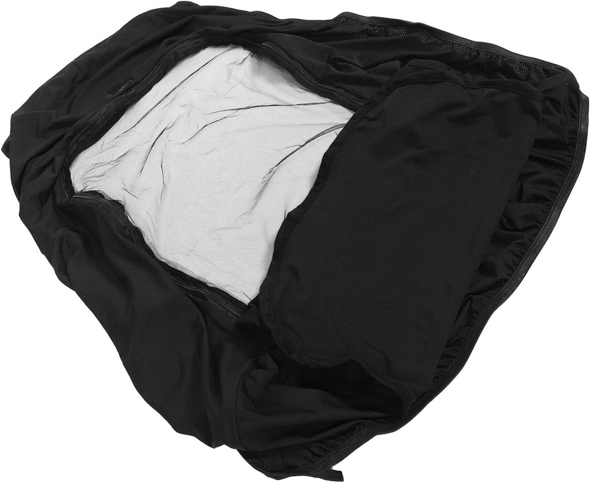 Buggy Zonnescherm - Kinderwagen Kap - Baby Beschermen - Geventileerd Ontwerp - 72 x 45 cm - Zwart