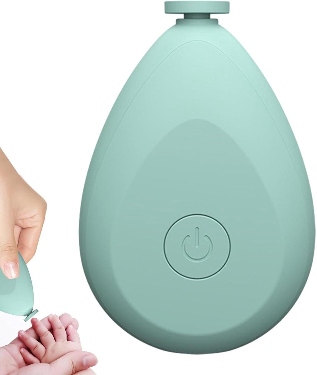 Elektrische nageltrimmer baby - Baby nagelknipper nagelschaartje - Nagels verzorgen - Stille werking - 95x65x28 cm - Wit