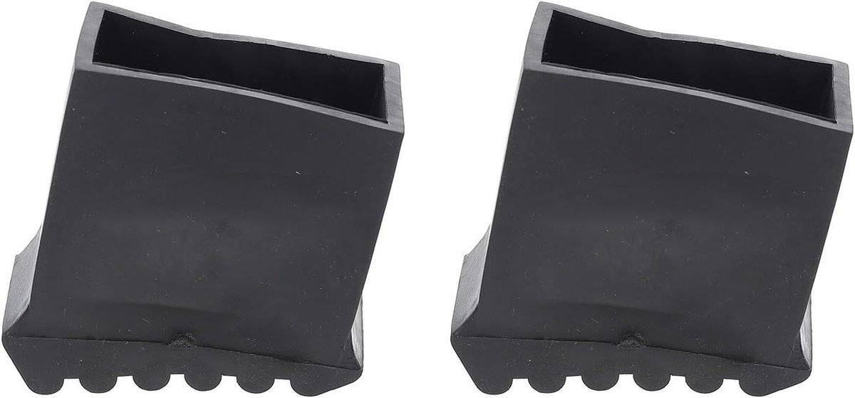 Laddervoet Beschermers - Ladder Stabilisatoren Rubber - Vloer Beschermen - Antislip Ontwerp - 7.5x6.7x3.7cm - Zwart