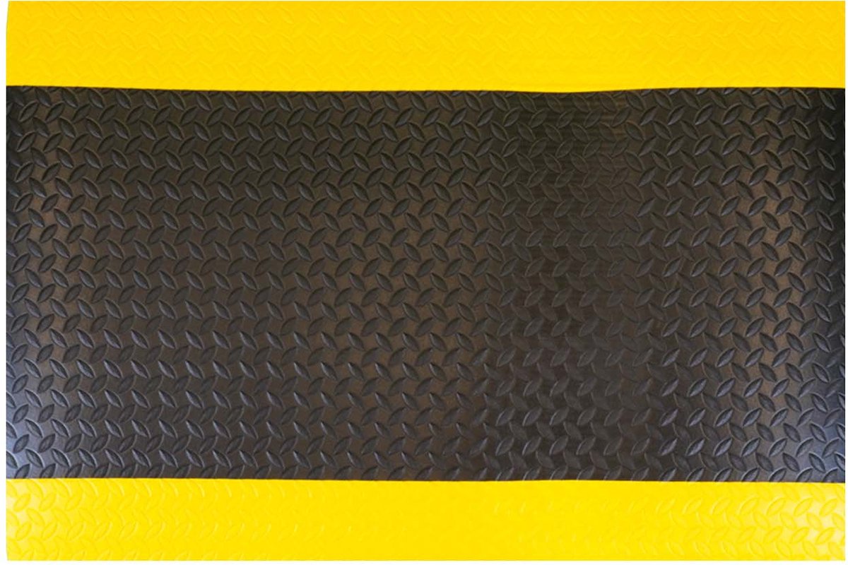 Anti vermoeidheidsmat WS-2 voor langdurig staand werk - Geel & Zwart - 1830 cm x 91 cm x 12,7 mm- - Veerkrachtig schuim - 12,7 mm - Voor binnen