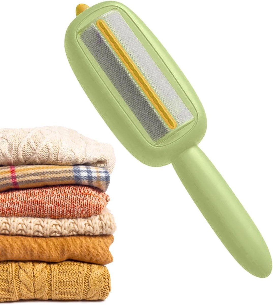 Draagbare Pluisroller - Pluizenverwijderaar Kleding - Kleding Reinigen - Herbruikbaar Zonder Lijm - 22.5 cm - Groen