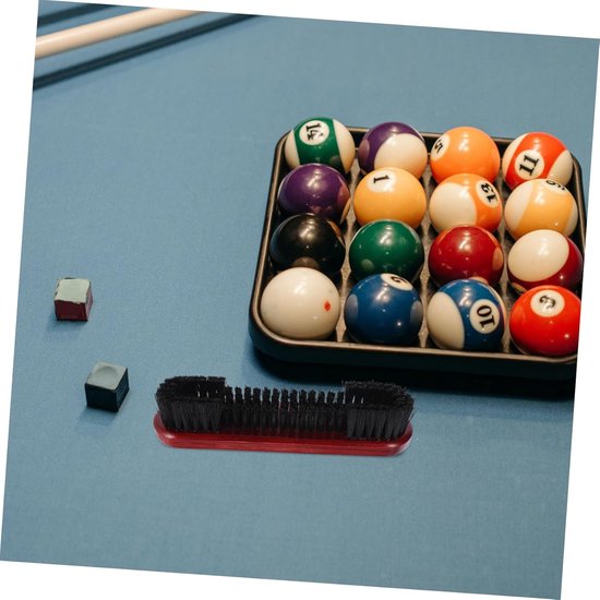 Pooltafel Borstel - Biljart Schoonmaker - Biljarttafel Onderhoud - Zachte Nylon Haren - 22.5 cm - Donkerrood — afbeelding 3