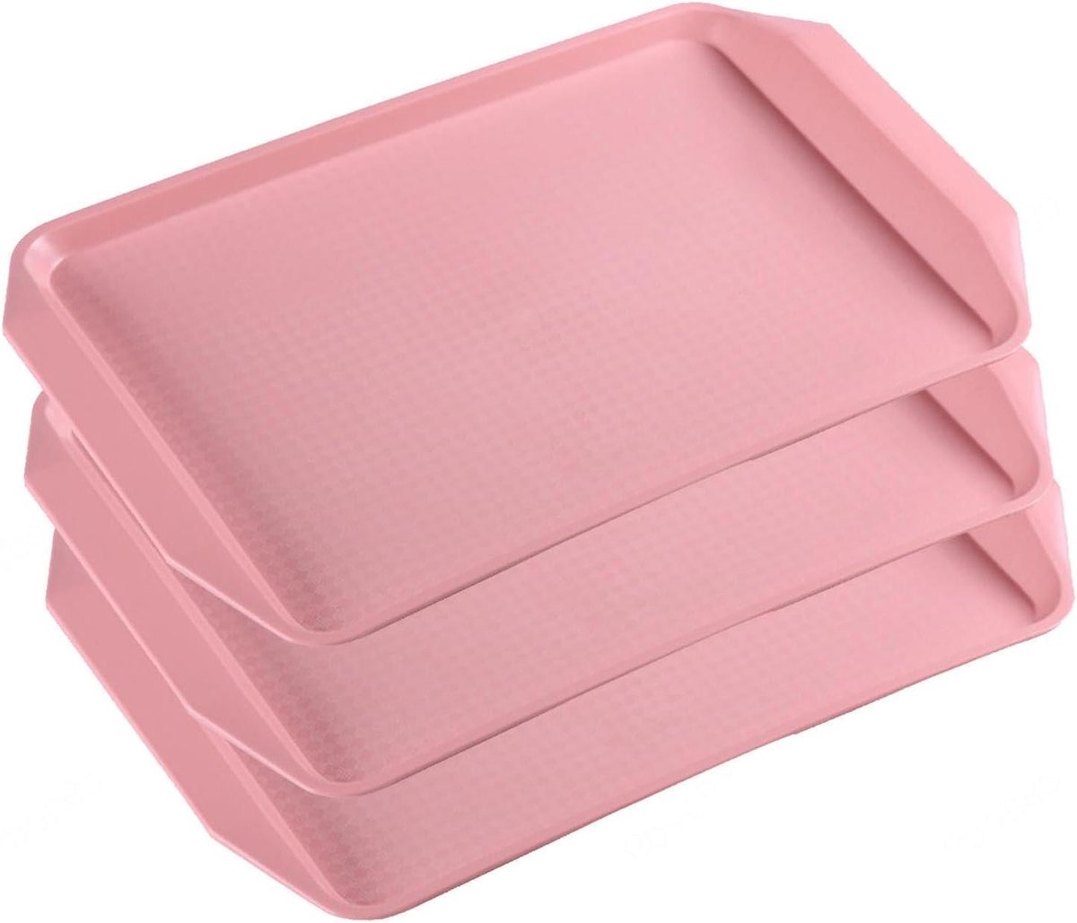 Schoenenbak Set - Lekbak Laarzen - Vuil Vangen - Verhoogde Rand - 3 stuks - Roze