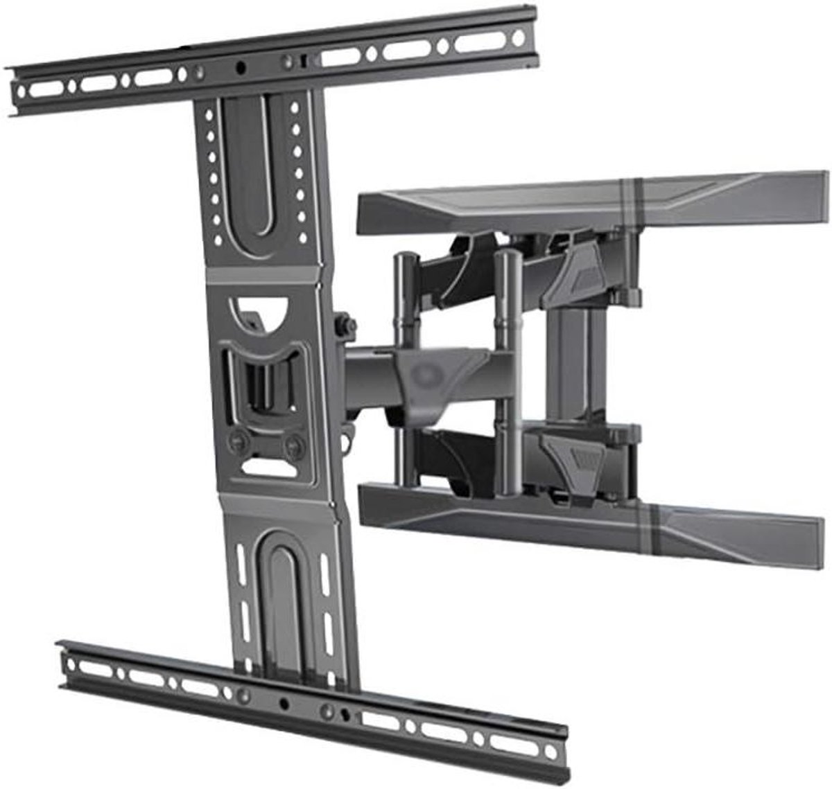 TV Muurbeugel - Draaibare TV Beugel - Ruimte Besparen - Volledig Beweegbaar - 45-75 inch - Zwart