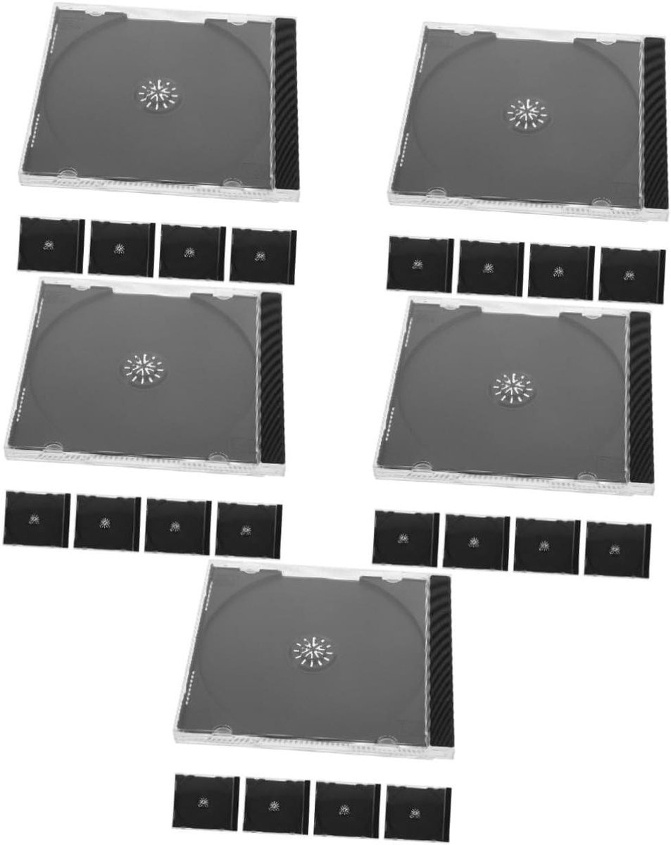 CD Hoezen - CD Opbergbox - CD's Beschermen - Transparant Plastic - 25 Stuks - Zoals Afgebeeld