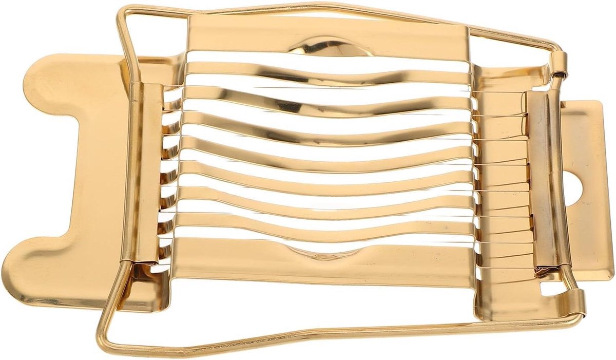 Eiersnijder RVS - Eier Snijder - Keukenwerk - Ergonomisch Handvat - 14 x 9.3 x 2 cm - Goud