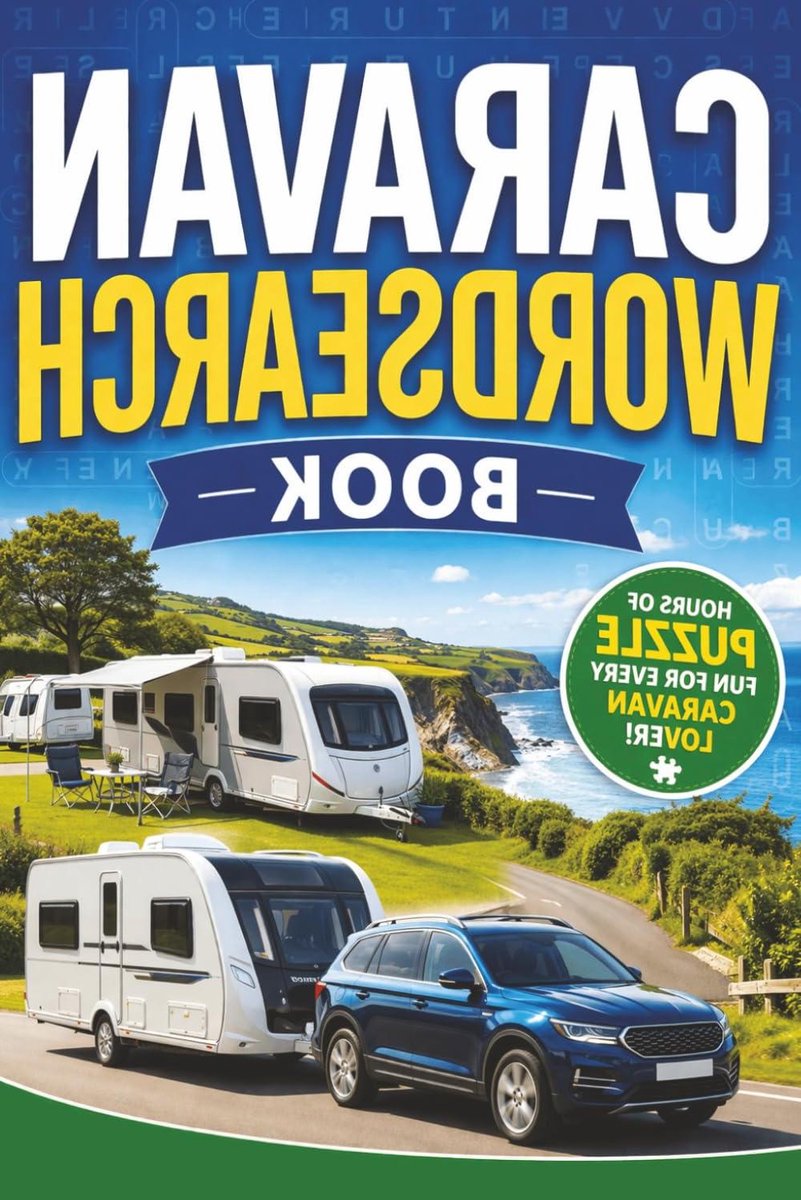 Woordzoeker Caravan - Puzzelboek Vakantie - Ontspanning Reizen - Grote Letters - 15x23 cm - Wit