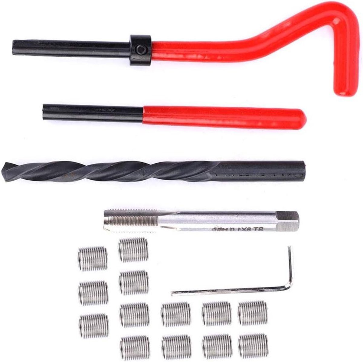 Dailygoods- Schroefdraadreparatieset 20-delig - M8x1 Tapset