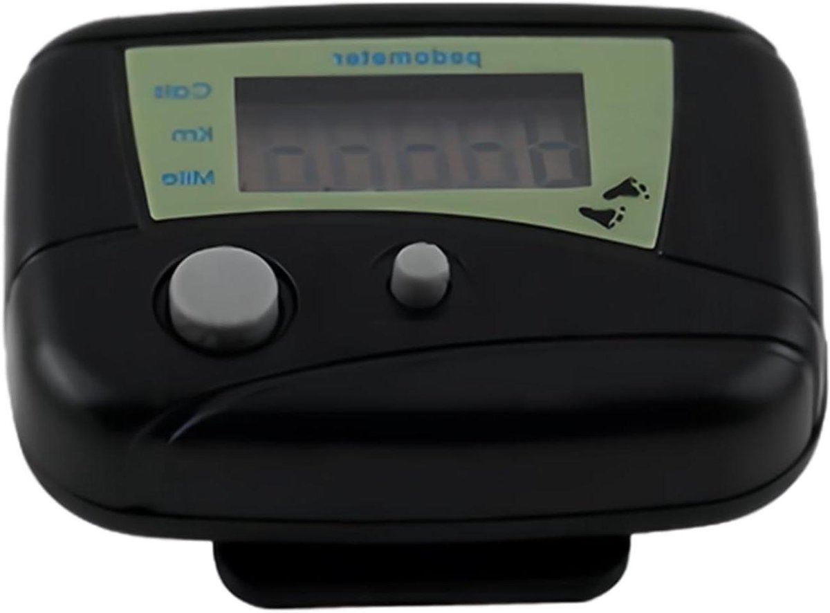 Stappenteller Digitaal - Stappenteller Lopen - Activiteit Meten - Hoge Nauwkeurigheid Sensor - 5.5 x 4.5 x 2.5 cm - Zwart