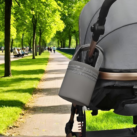 Moedermelk koeltas - Melk koeler - Borstvoeding onderweg - Tot 5 uur isolatie - 2 flessen van 220ml - Donkergrijs — afbeelding 5