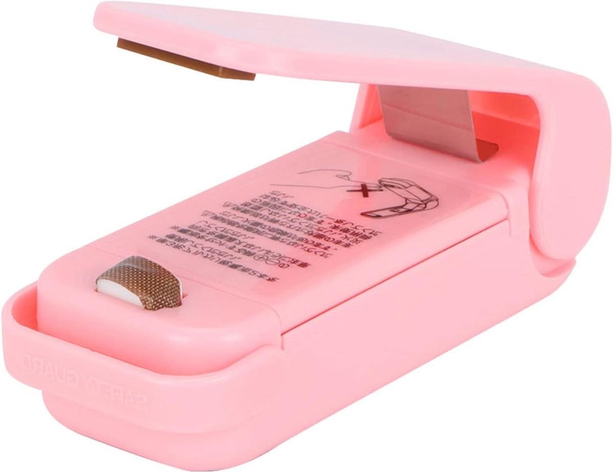 Vacuümsealer Mini - Voedselsealer - Voedsel Vers Houden - Draagbaar Ontwerp - 10 cm - Rood