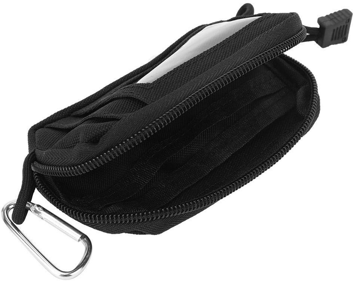 Dailygoody - Mini Nylon Wallet - Waterdichte Tailleportemonnee - Compact Formaat - Geld- en Kaartopslag - Ideaal voor Reizen - Voor Actieve Buitenacti