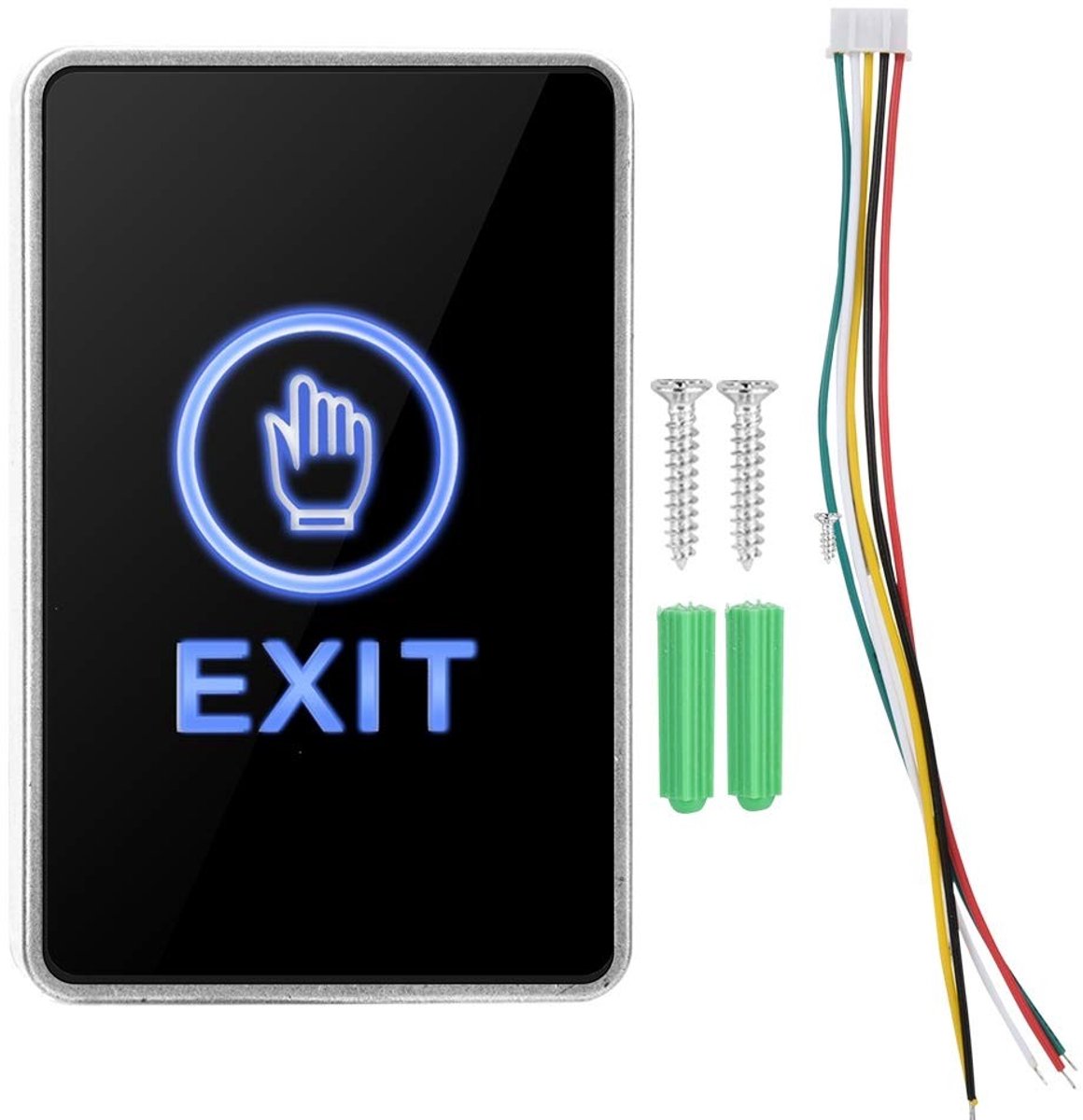 Dailygoody - Solidchoice - Dailygoody - Touch Sensor Door Exit Release Button - LED Licht - Rectangle - Toegangsbediening - Veiligheidsschakelaar - Geschikt voor woningen -